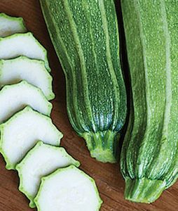 'Gadzukes' produce ribbed zucchini that have star-shaped slices.