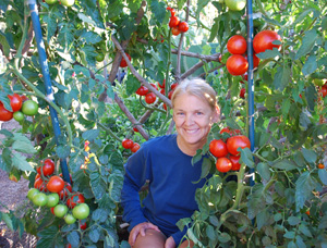 Photo of Pat in the Tomato Temple