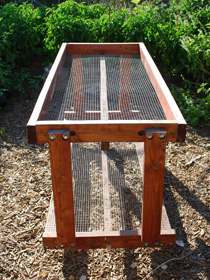 Salad Bench—End View