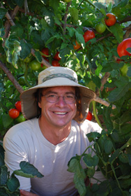 Photo of Steve in the Tomato Temple 