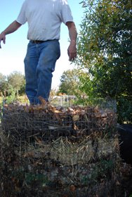 Compressing Compost Ingredients in a Hot Compost Pile 3