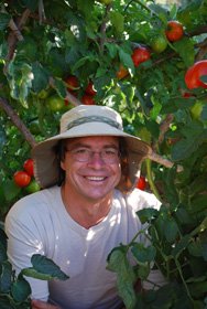 Photo of Steve in the Tomato Temple 